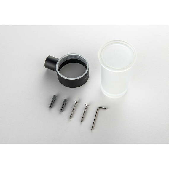 Стакан для зубных щеток Aquatek Лира AQ4427MB, цвет чёрный матовый - 2 Стакан для зубных щеток Aquatek Лира AQ4427MB, цвет чёрный матовый фото 2