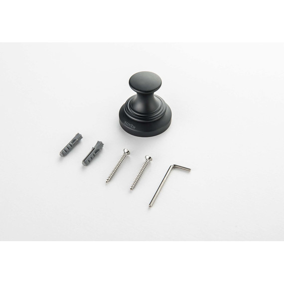 Крючок Aquatek Классик AQ4501MB, цвет чёрный матовый фото 2