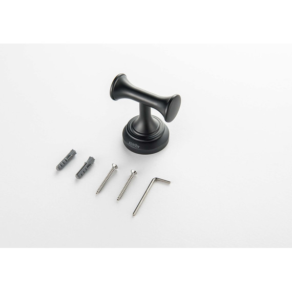 Двойной крючок Aquatek Классик AQ4502MB, цвет чёрный матовый фото 2