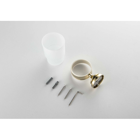 Стакан для зубных щеток Aquatek Классик AQ4504PG, цвет золото фото 2