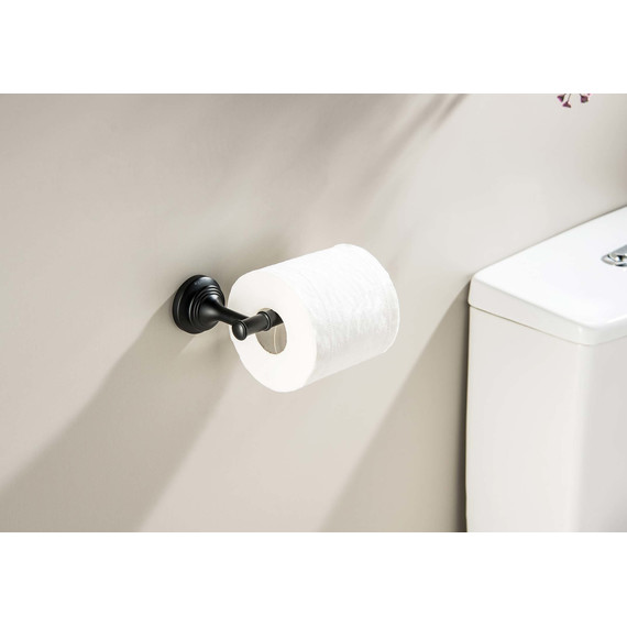 Держатель для туалетной бумаги Aquatek Классик AQ4508MB, цвет чёрный матовый фото 5
