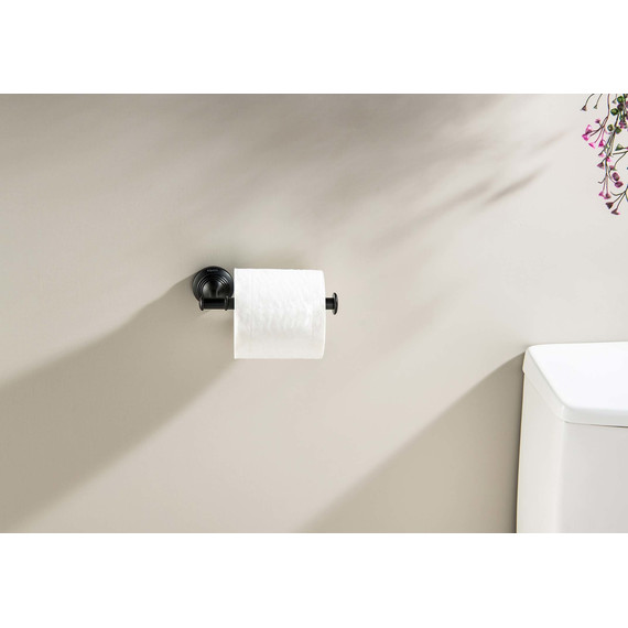 Держатель для туалетной бумаги Aquatek Классик AQ4508MB, цвет чёрный матовый фото 4