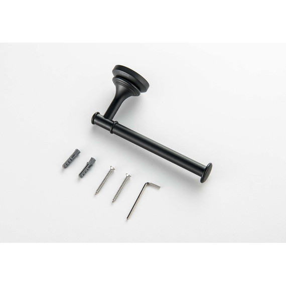 Держатель для туалетной бумаги Aquatek Классик AQ4508MB, цвет чёрный матовый фото 2