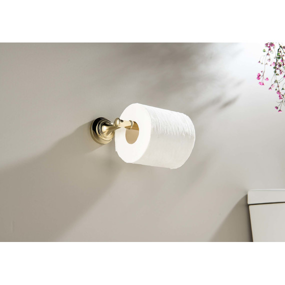 Держатель для туалетной бумаги Aquatek Классик AQ4508PG, цвет золото фото 3