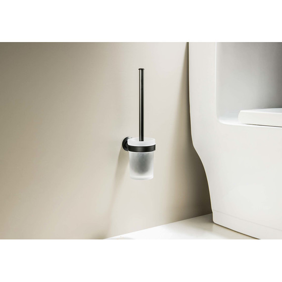 Ёршик для унитаза Aquatek Классик AQ4510MB, цвет чёрный матовый фото 4