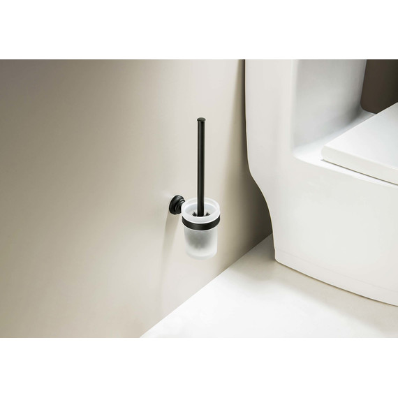 Ёршик для унитаза Aquatek Классик AQ4510MB, цвет чёрный матовый фото 3