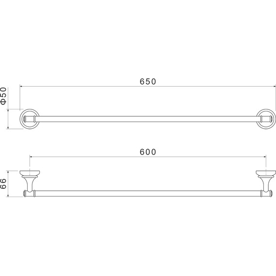Полотенцедержатель Aquatek Классик AQ4514PG, цвет золото - 6 Полотенцедержатель Aquatek Классик AQ4514PG, цвет золото фото 6