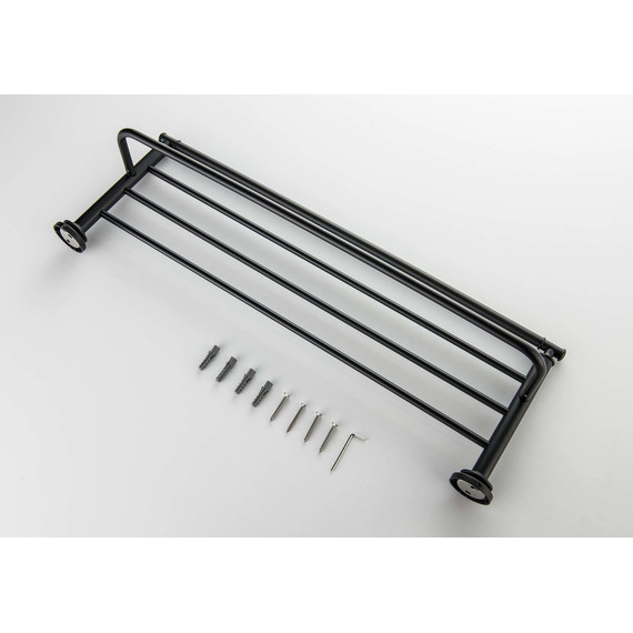 Полка для полотенец Aquatek Классик AQ4515MB, цвет чёрный матовый - 2 Полка для полотенец Aquatek Классик AQ4515MB, цвет чёрный матовый фото 2