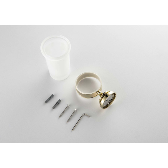 Стакан для зубных щеток Aquatek Классик AQ4527PG, цвет золото фото 2