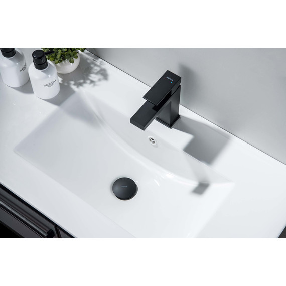 Донный клапан Aquatek AQ6002MB, чёрный матовый фото 3