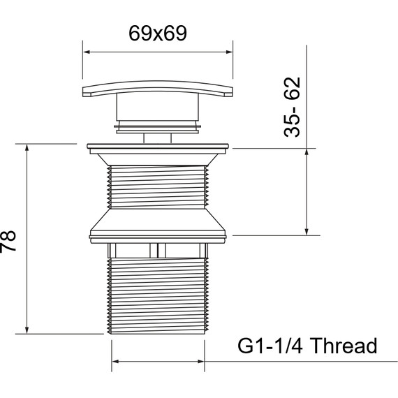 Донный клапан Aquatek AQ6004CR - 8 Донный клапан Aquatek AQ6004CR фото 8