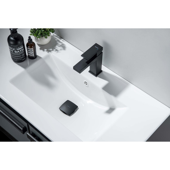 Донный клапан Aquatek AQ6004MB, чёрный матовый фото 2