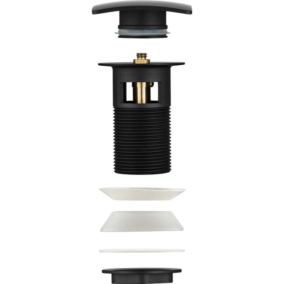 Донный клапан Aquatek AQ6004MB, чёрный матовый фото 5