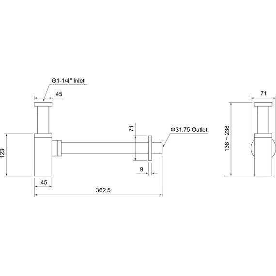 Сифон для умывальника Aquatek AQ6013CR фото 7
