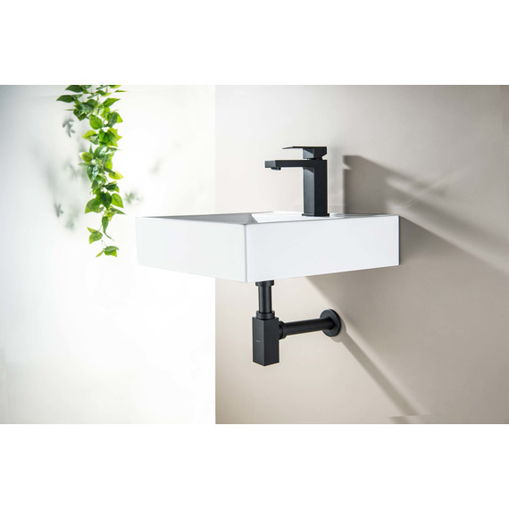 Сифон для умывальника Aquatek AQ6013MB, чёрный матовый фото 2