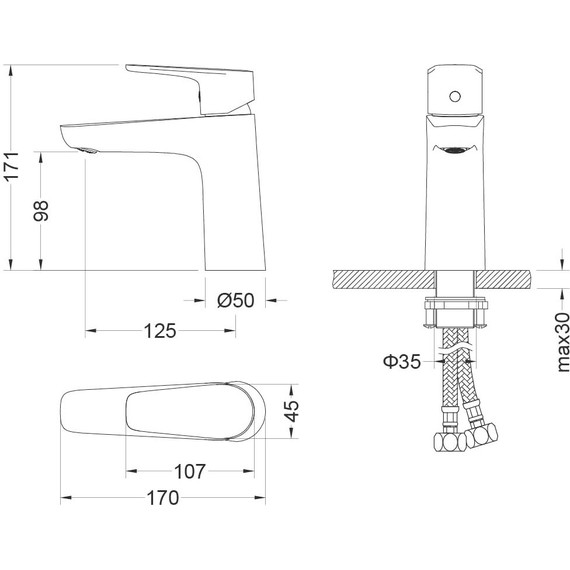 Набор смесителей 3 в 1 для душа Aquatek Бетта AQ1131CR, Цвет производителя: хром - 10 Набор смесителей 3 в 1 для душа Aquatek Бетта AQ1131CR, Цвет производителя: хром фото 10