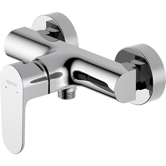 Набор смесителей 3 в 1 для душа Aquatek Оберон AQ1231CR, Цвет производителя: хром фото 3