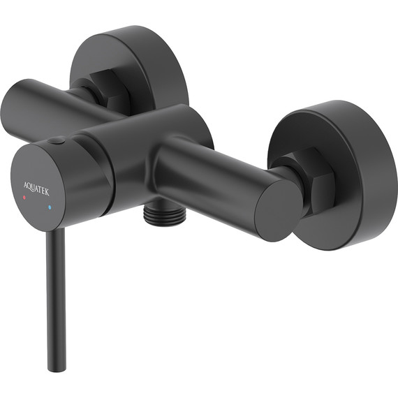 Набор смесителей 3 в 1 для душа Aquatek Европа AQ1331MB, чёрный матовый, Цвет производителя: чёрный матовый фото 3