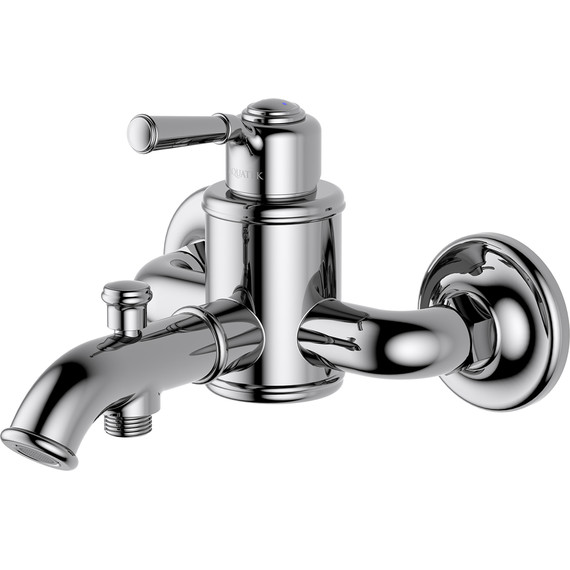 Набор смесителей 3 в 1 для ванны с коротким изливом Aquatek Классик AQ1530CR, Цвет производителя: хром - 3 Набор смесителей 3 в 1 для ванны с коротким изливом Aquatek Классик AQ1530CR, Цвет производителя: хром фото 3