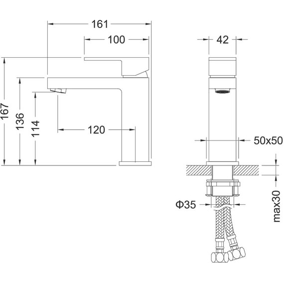 Набор смесителей 3 в 1 для ванны с коротким изливом Aquatek Либра AQ1630CR, Цвет производителя: хром - 5 Набор смесителей 3 в 1 для ванны с коротким изливом Aquatek Либра AQ1630CR, Цвет производителя: хром фото 5