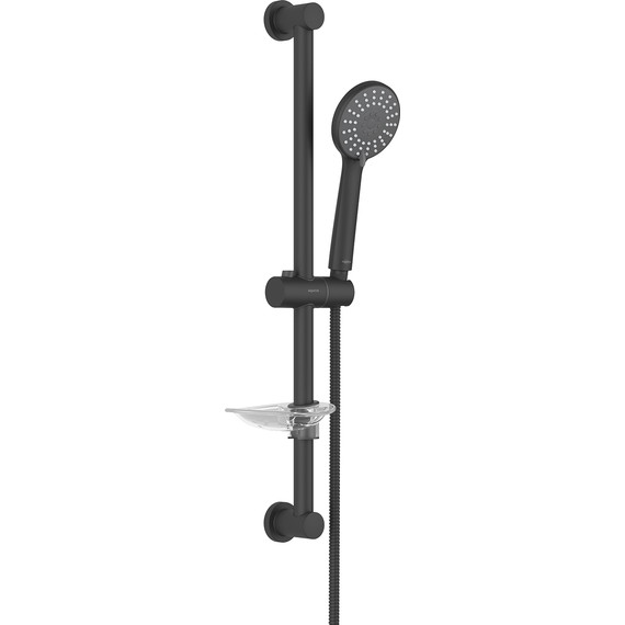 Набор смесителей 3 в 1 для душа Aquatek Бетта AQ1131MB, чёрный матовый, Цвет производителя: чёрный матовый фото 4