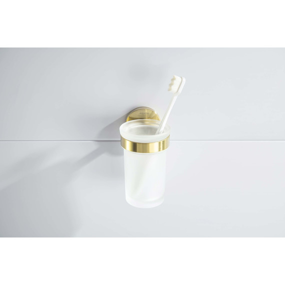 Стакан для зубных щеток Aquatek Европа AQ4104BG, цвет золото шлифованное - 5 Стакан для зубных щеток Aquatek Европа AQ4104BG, цвет золото шлифованное фото 5
