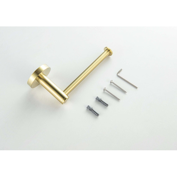 Держатель для туалетной бумаги Aquatek Европа AQ4108BG, цвет золото шлифованное фото 3