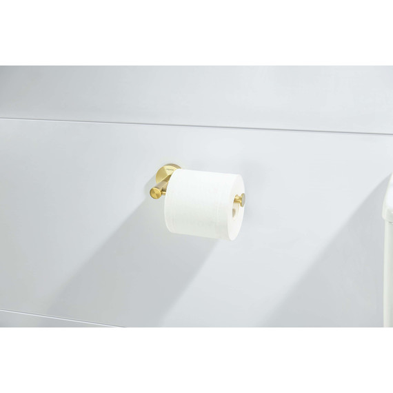 Держатель для туалетной бумаги Aquatek Европа AQ4108BG, цвет золото шлифованное фото 5