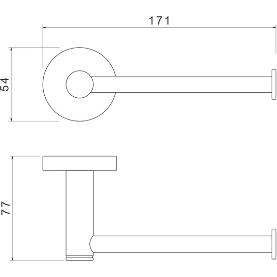 Держатель для туалетной бумаги Aquatek Европа AQ4108BGM, цвет чёрный хром шлифованный фото 3