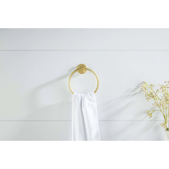 Кольцо для полотенец Aquatek Европа AQ4112BG, цвет золото шлифованное - 6 Кольцо для полотенец Aquatek Европа AQ4112BG, цвет золото шлифованное фото 6