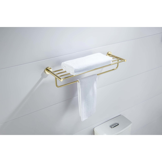 Полка для полотенец Aquatek Европа AQ4115BG, цвет золото шлифованное - 4 Полка для полотенец Aquatek Европа AQ4115BG, цвет золото шлифованное фото 4