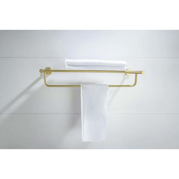 Полка для полотенец Aquatek Европа AQ4115BG, цвет золото шлифованное - 6 Полка для полотенец Aquatek Европа AQ4115BG, цвет золото шлифованное фото 6