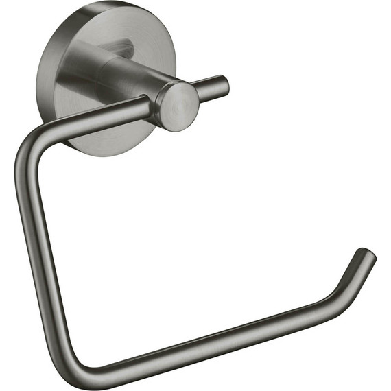 Держатель для туалетной бумаги Aquatek Европа AQ4118BGM, цвет чёрный хром шлифованный фото 2