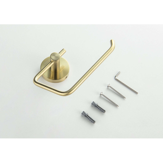 Держатель для туалетной бумаги Aquatek Европа AQ4118BG, цвет золото шлифованное фото 3