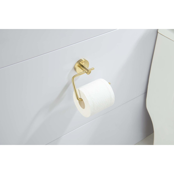 Держатель для туалетной бумаги Aquatek Европа AQ4118BG, цвет золото шлифованное фото 6