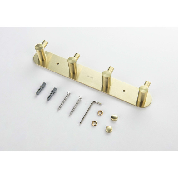 Набор крючков Aquatek Европа AQ4123BG, цвет золото шлифованное фото 3