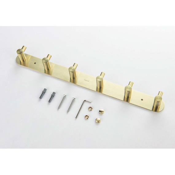 Набор крючков Aquatek Европа AQ4124BG, цвет золото шлифованное фото 3