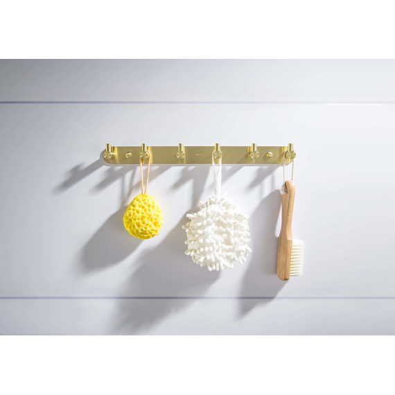 Набор крючков Aquatek Европа AQ4124BG, цвет золото шлифованное фото 4