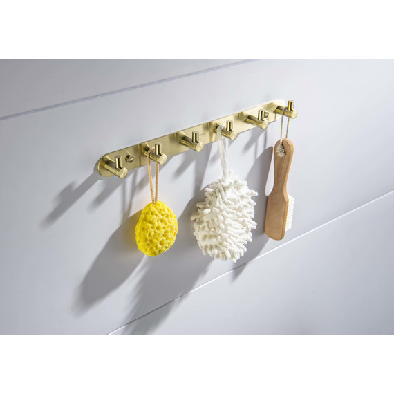 Набор крючков Aquatek Европа AQ4124BG, цвет золото шлифованное фото 5