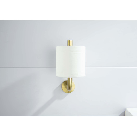 Держатель для туалетной бумаги Aquatek Оберон AQ4207BG, цвет золото шлифованное фото 6