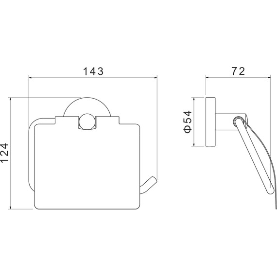 Держатель для туалетной бумаги Aquatek Оберон AQ4209BG, цвет золото шлифованное фото 6