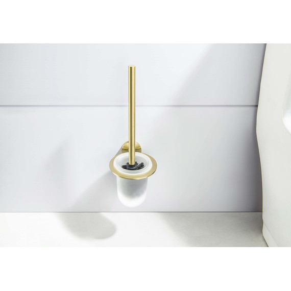 Ёршик для унитаза Aquatek Оберон AQ4210BG, цвет золото шлифованное фото 5