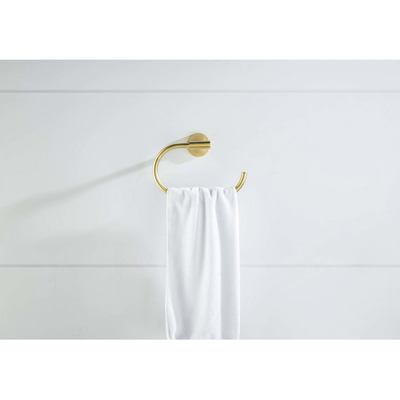 Кольцо для полотенец Aquatek Оберон AQ4221BG, цвет золото шлифованное - 6 Кольцо для полотенец Aquatek Оберон AQ4221BG, цвет золото шлифованное фото 6