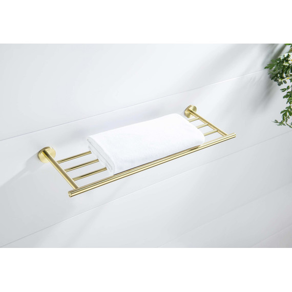 Полка для полотенец Aquatek Оберон AQ4222BG, цвет золото шлифованное - 6 Полка для полотенец Aquatek Оберон AQ4222BG, цвет золото шлифованное фото 6