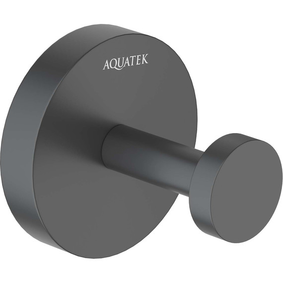 Крючок Aquatek Бетта AQ4601MB, цвет чёрный матовый фото 2