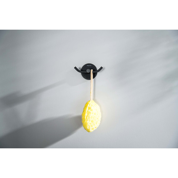 Двойной крючок Aquatek Бетта AQ4602MB, цвет чёрный матовый - 5 Двойной крючок Aquatek Бетта AQ4602MB, цвет чёрный матовый фото 5