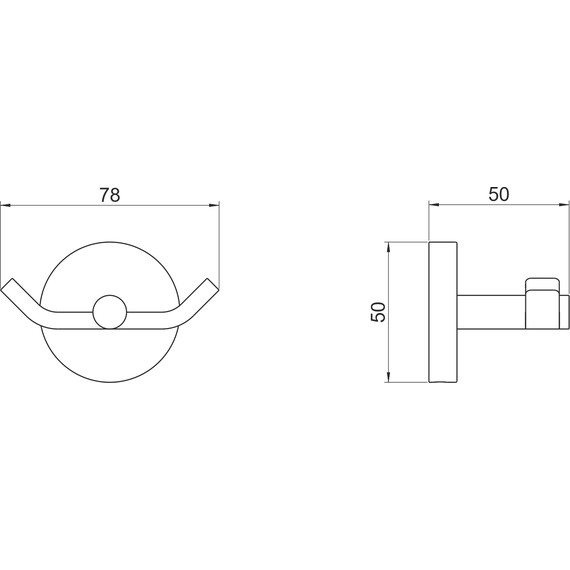 Двойной крючок Aquatek Бетта AQ4602MB, цвет чёрный матовый - 6 Двойной крючок Aquatek Бетта AQ4602MB, цвет чёрный матовый фото 6