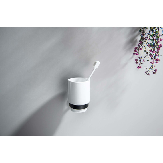 Стакан для зубных щеток Aquatek Бетта AQ4604MB, цвет чёрный матовый - 4 Стакан для зубных щеток Aquatek Бетта AQ4604MB, цвет чёрный матовый фото 4