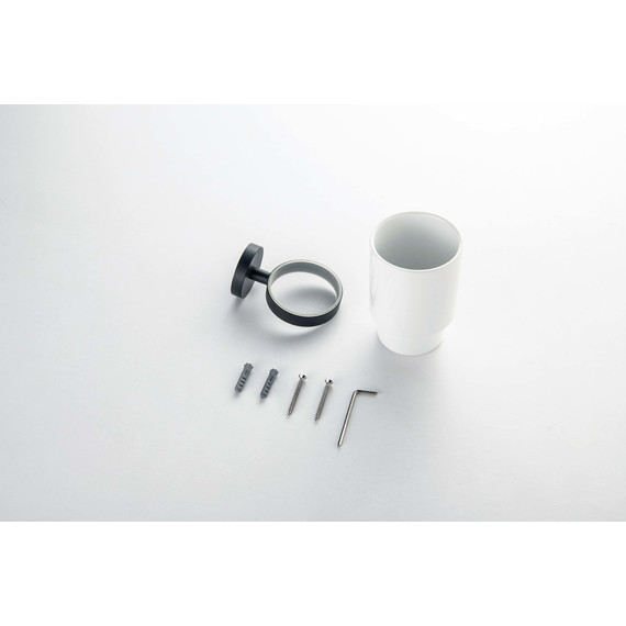 Стакан для зубных щеток Aquatek Бетта AQ4604MB, цвет чёрный матовый - 5 Стакан для зубных щеток Aquatek Бетта AQ4604MB, цвет чёрный матовый фото 5