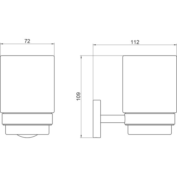 Стакан для зубных щеток Aquatek Бетта AQ4604CR - 6 Стакан для зубных щеток Aquatek Бетта AQ4604CR фото 6